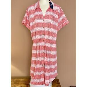 Cabana Life Nantucket Shirt Dress XL UV 50+ Protection